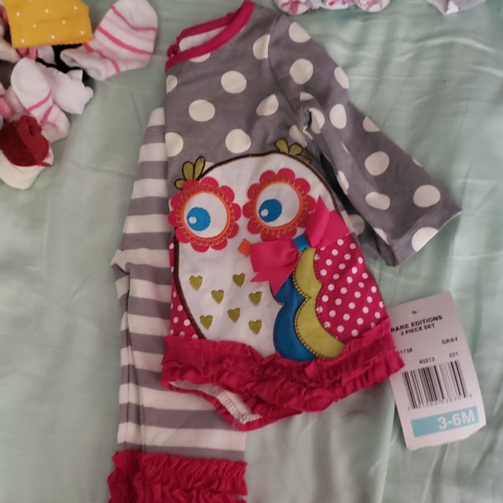 Rare editions outfit 3-6 mo nwt
